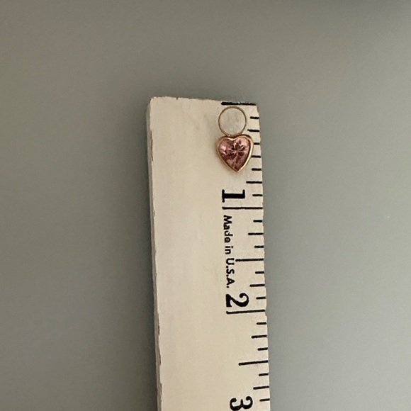 14k real Gold Heart Pendant Gemstone - Picture 5 of 5